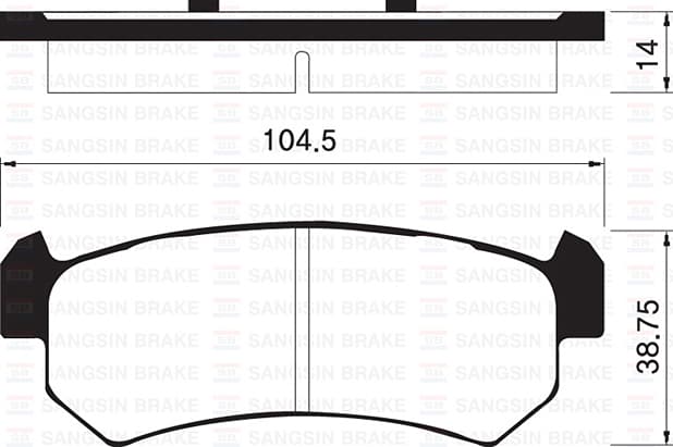 Arka Fren Balatası Cehevrolet Lacetti 1.4-1.6-1.8 04 > Nubira 1.4-1.6-1.8 2.0 04 >