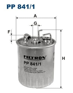 Yakıt Filtresi Mercedes OM668 OM611 W168 W414 W638 B901>B905