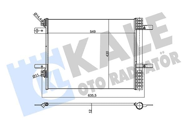 Klima Radyatörü Kondansatörü Opel Grandland P5008 16> P3008 16> P308 14>C4 13> 1.5-1.6-2.0 Bluehdi 1.2-16 XHT Puretech Al/brz 533X430.1X12