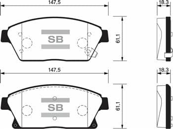 Ön Fren Balata Opel Astra J 10-> / Mokka 13-> / Zafira C 11-> / Chevrolet Cruze 1.6L J300 09-> / Trax 1.4L 1.6L 11-> 16 İnç 300mm