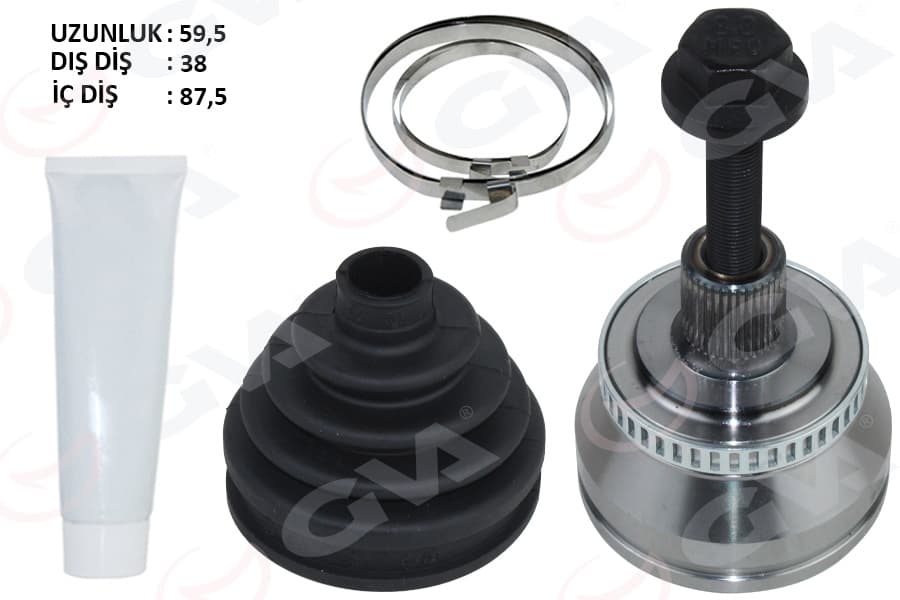 Aks Kafası Diş A4 1.8 T-2.0 TDI 00-08 BLB-Bre-BFB-Bex 1.8 T-2.0 TDI