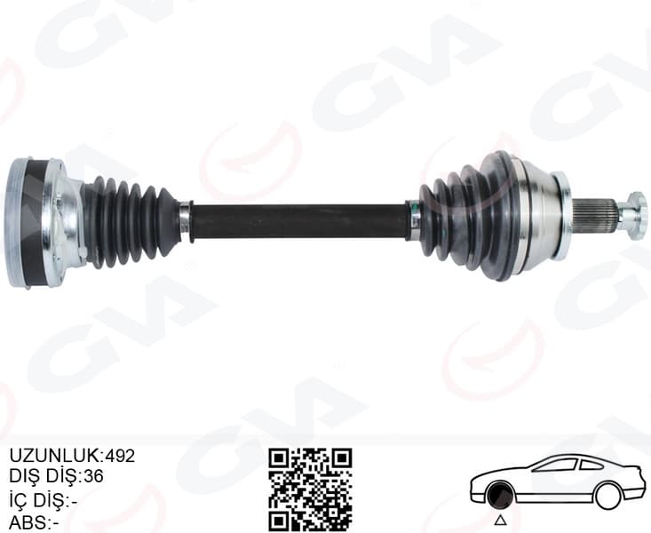 Komple Aks Ön Sol Polo-İbiza-Fabia 1.2 TDI-1.6 TDI 10- Cfwa-Cayb-Cayc 1.2 TDI-1.6 TDI