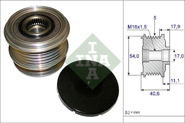 Alternatör Gergi Kasnaği Ford Mondeo IV 2.5-Smax 07 > Volvo S40-V50-S60-V60-SC60-V70-XC70-S80-XC90