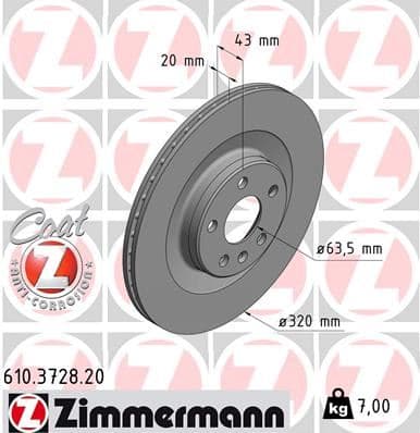 Arka Fren Diski S60 III 224 -S90 II 234 -V60 II -V90 II 235-236 -XC40 536 -XC60 II XC90 2014 > Delikli