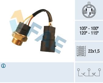 Fan Müşürü Hararet Fişli Corsa B-Combo B-Tigra 1.0-1.2-1.4-1.6
