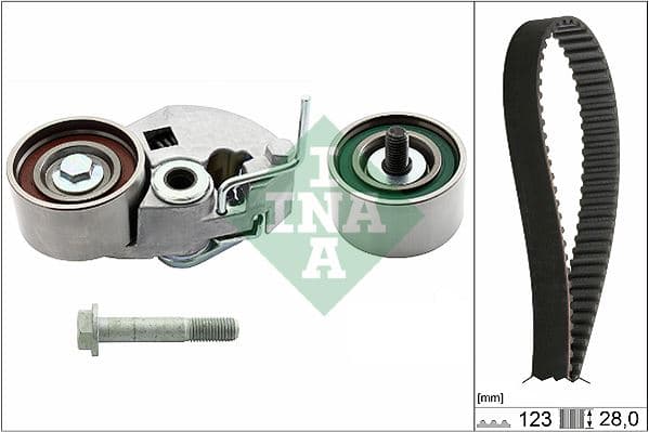 Triger Kayış Seti Eksantrik Seti Hyundai Accent Admire Getz 1.5L D3EA 02-05 / Tucson Santafe 2.0L 2.2L D4EA D4EB 04-09 / Sonata 2.0L 06-11 / Kia Sportage 2.0L D4EA 04-10 1 Kayış 2 Rulman 123x280