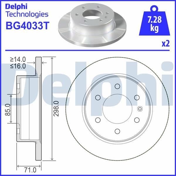 Fren Diski Arka Mercedes Sprinter B906 B907 B910 . VW Crafter 30-35-50