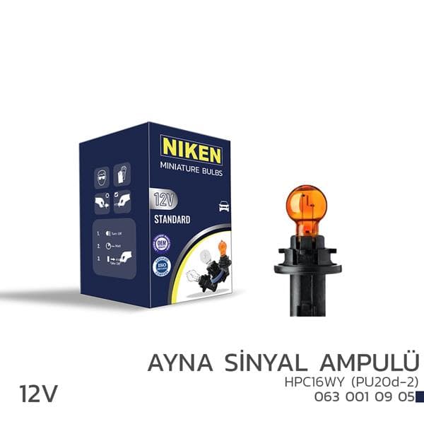 Niken 12V HPC16WY Ayna SNYL Amp PU20d-2 Amber 10L