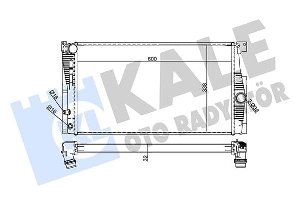 Motor Su Radyatörü BMW N20 F07 F10 F11 F18