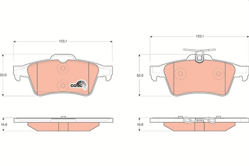 Arka Balata Focus II Cmax 03> Connect 02> Laguna III 07> Opel Vectra C 02> Signum 03> Citroen C5 08> Peugeot P508 10>18 1647875980-4254.A8