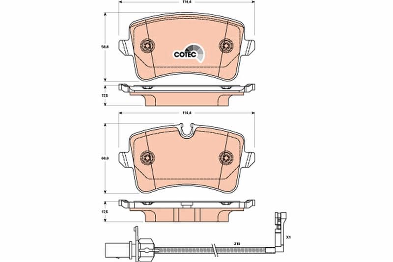 Arka Balata Audi A4 R84 12 >A5 13 >A6 11 > A7 14 > Q5 12 > 2.0TDİ 3.0TDİ Porsche Macan 14 >
