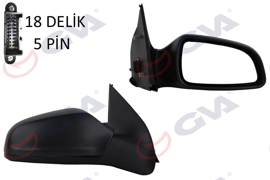 Diş Dikiz Aynasi Sağ Astra H 04> Elektrikli İsitmali Konveks 5 Fiş VM-968EHR
