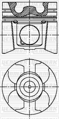 Motor Piston Segman STD 89.00mm Master 01> Movano 01> 2.5 dCi G9U