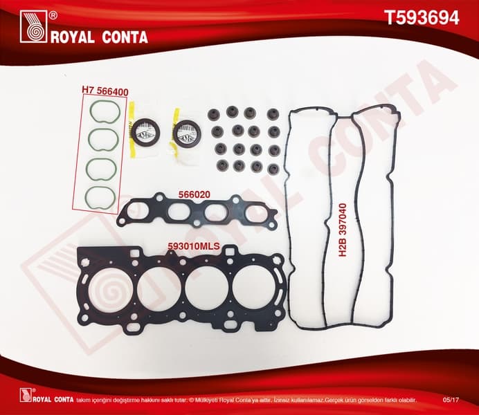Üst Takım Contası SKT Keçeli Sub.lastikli Focus II 1.6 16V 03-07 100HP