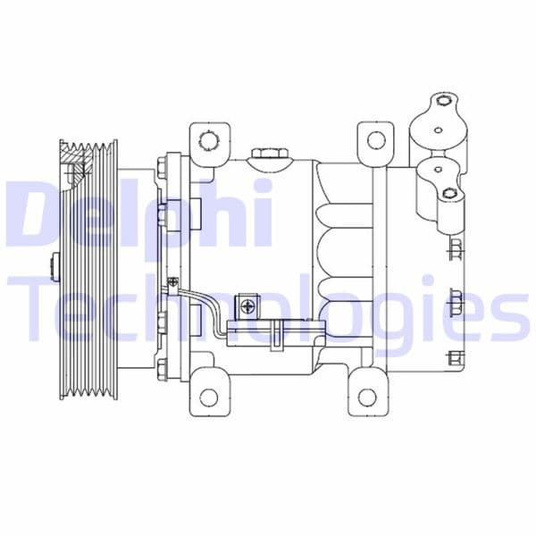 Klima Kompresoru Mercedes Citan W415 12> . Renault Clio III 04>12 Kangoo II 08> Modus 04> Micra III 03>10 Qashqai J10 06>13 1.5dCi K9K 12V 6 Kanal 125MM