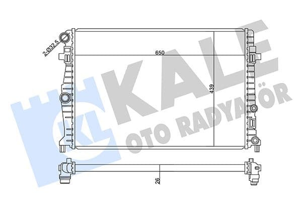 Radyatör Audi A1-A1 City Carver-Seat İbiza V 1.0 Tgi-1.6 TDI 17--Arona 1.0 TSI 17-Skoda Scala 1.0 TS