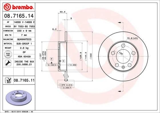 Fren Diski Arka VW Golf 98-06 Polo 02- Audi A1 19- Seat İbiza 02- -232 90 5 100