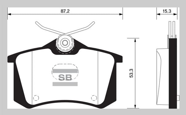 Arka Fren Balata Renault Clio 05> Kangoo 01> Laguna 96> Fluence 09> Megane 96> Citroen Berlingo 99> C2 C3 C4 03> DS4 11> Peugeot 307 00> 308 07> Partner 96>VW Polo Classic 95>01 Golf III-IV-Passat III