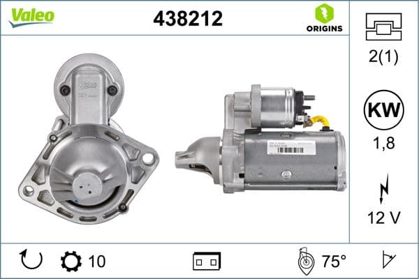 Mars Motoru 12V 10DIS 1.8KW Opel Astra H-Combo C-Corsa C-D-Meriva A-Tigra-Agila 1.3 Cdti