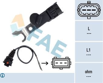 9012039 Kablolu Eksantrik Mil Sensörü Astra F-Omega B-Vectra A-Vectra B 1.8-2.0 16V X20XEV