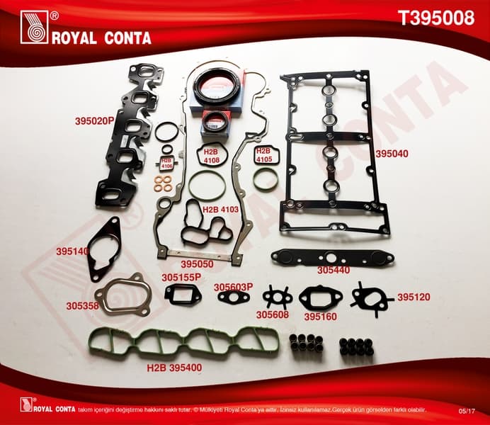 Motor Takım Conta SKC Siz Doblo-Corsa-İdea-Punto-Panda 1.3 JTD