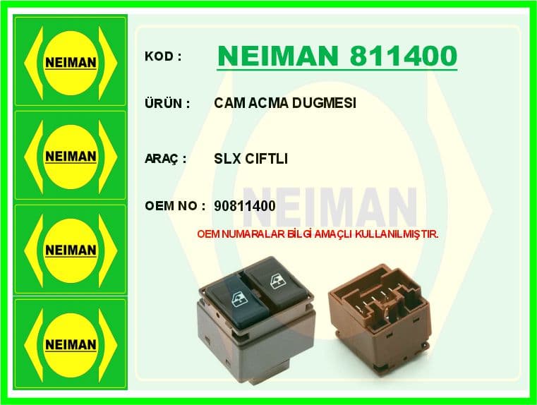 Cam Açma Dugmesi SLX Ciftli