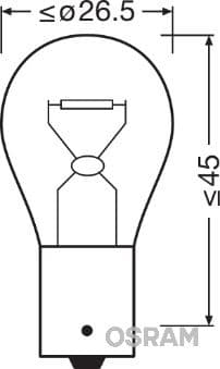 Ampul 12V 93 Sinyal 21W Sarı Yakin Tirnak Tek Duy