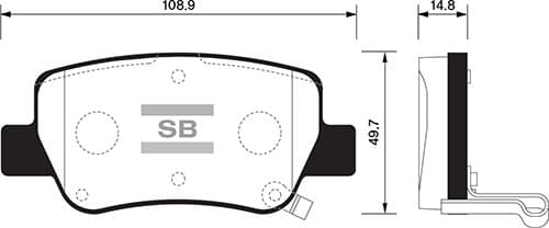 Arka Fren Balata Toyota Avensis 1.6L 1ZRFAE ZRT270 Benzinli 09-> / 2.0L 1AZFSE AZT270 Benzinli 09-> / 2.0L 1CDFTV ADT270 Dizel 09->
