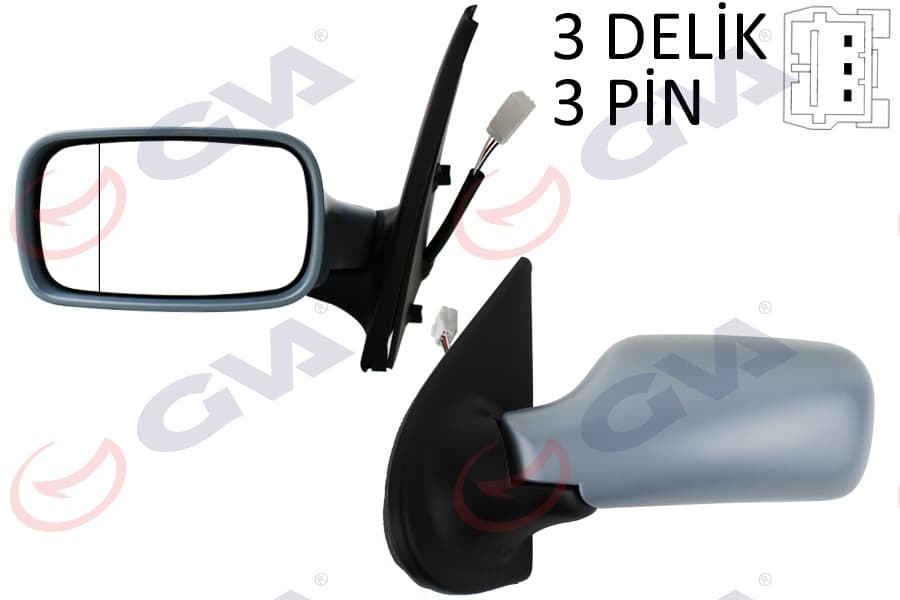 Diş Dikiz Aynasi Sol Palio 98> Elektrikli İsitmali Astarli Konveks 3 Fiş VM-155EP-5DL