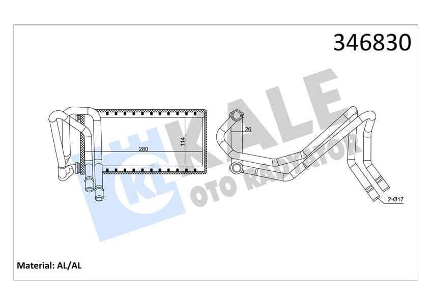 Kalorifer Radyatörü Land Rover 276DT 406PN Discovery 3 L319 368DT 428PS R.R Sport 1 L320 Borulu