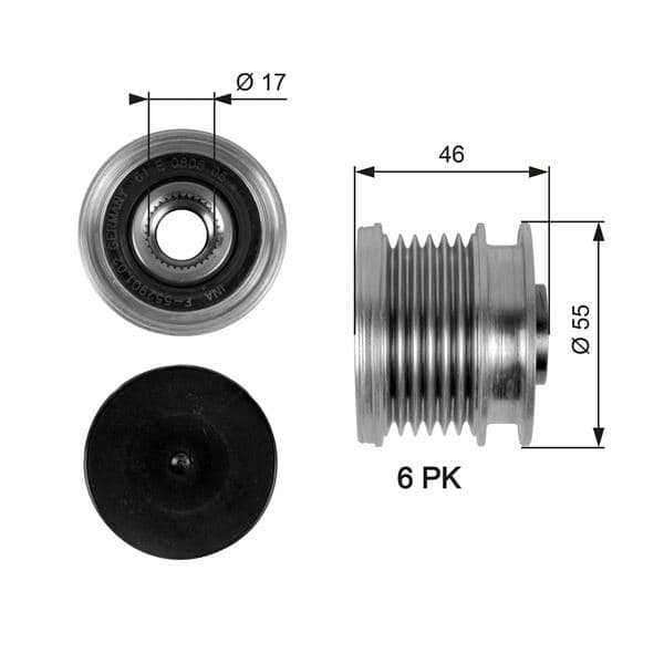 Alternator Kasnagi Mercedes W204 W205 C218 W212 W222 X204 W166 C292 W639 W447 B906