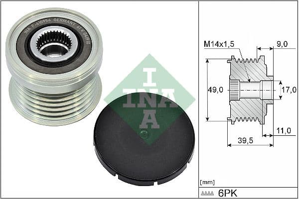Alternator Kasnagi BMW F20 F21 F22 F23 F30 F31 F34 F32 F33 F36 F07 F10 F11 F18 E84 F25 F26 F15 F16 E 89